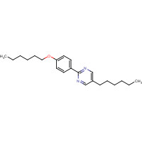 51518-75-3 2-(4-hexoxyphenyl)-5-hexylpyrimidine chemical structure