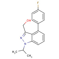 1350760-42-7 [4-(4-fluorophenyl)-1-propan-2-ylindazol-3-yl]methanol chemical structure