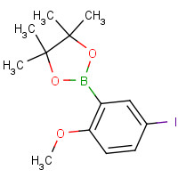 935446-54-1 2-(5-iodo-2-methoxyphenyl)-4,4,5,5-tetramethyl-1,3,2-dioxaborolane chemical structure