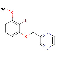 1398697-24-9 2-[(2-bromo-3-methoxyphenoxy)methyl]pyrazine chemical structure