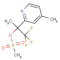 1396893-44-9 [1,1,1-trifluoro-2-(4-methylpyridin-2-yl)propan-2-yl] methanesulfonate chemical structure