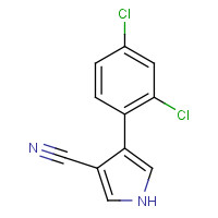 87388-06-5 4-(2,4-dichlorophenyl)-1H-pyrrole-3-carbonitrile chemical structure
