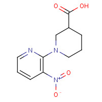 937606-75-2 1-(3-nitropyridin-2-yl)piperidine-3-carboxylic acid chemical structure
