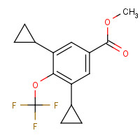 1350760-71-2 methyl 3,5-dicyclopropyl-4-(trifluoromethoxy)benzoate chemical structure