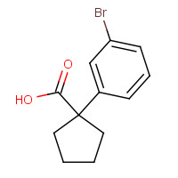143328-23-8 1-(3-bromophenyl)cyclopentane-1-carboxylic acid chemical structure