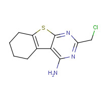 89567-04-4 2-(chloromethyl)-5,6,7,8-tetrahydro-[1]benzothiolo[2,3-d]pyrimidin-4-amine chemical structure