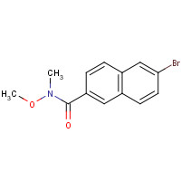861880-64-0 6-bromo-N-methoxy-N-methylnaphthalene-2-carboxamide chemical structure