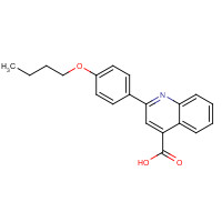 51842-70-7 2-(4-butoxyphenyl)quinoline-4-carboxylic acid chemical structure