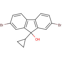 1616114-08-9 2,7-dibromo-9-cyclopropylfluoren-9-ol chemical structure