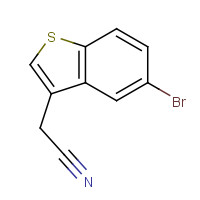 23799-61-3 2-(5-bromo-1-benzothiophen-3-yl)acetonitrile chemical structure
