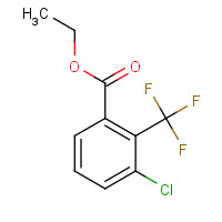 1214346-04-9 ethyl 3-chloro-2-(trifluoromethyl)benzoate chemical structure
