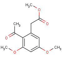 6512-33-0 methyl 2-(2-acetyl-3,5-dimethoxyphenyl)acetate chemical structure