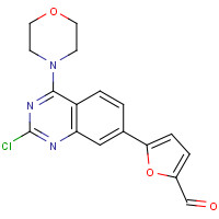 1374208-55-5 5-(2-chloro-4-morpholin-4-ylquinazolin-7-yl)furan-2-carbaldehyde chemical structure