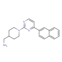 1123231-07-1 [1-(4-naphthalen-2-ylpyrimidin-2-yl)piperidin-4-yl]methanamine chemical structure