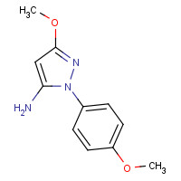 1417332-79-6 5-methoxy-2-(4-methoxyphenyl)pyrazol-3-amine chemical structure