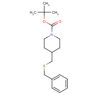 291289-26-4 tert-butyl 4-(benzylsulfanylmethyl)piperidine-1-carboxylate chemical structure