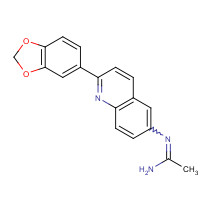 1005416-54-5 N'-[2-(1,3-benzodioxol-5-yl)quinolin-6-yl]ethanimidamide chemical structure