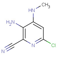 1104380-99-5 3-amino-6-chloro-4-(methylamino)pyridine-2-carbonitrile chemical structure