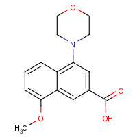921761-09-3 8-methoxy-4-morpholin-4-ylnaphthalene-2-carboxylic acid chemical structure