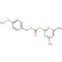 41840-29-3 (4-methoxyphenyl)methyl (4,6-dimethylpyrimidin-2-yl)sulfanylformate chemical structure