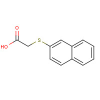 93-21-0 2-naphthalen-2-ylsulfanylacetic acid chemical structure