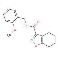945183-67-5 N-[(2-methoxyphenyl)methyl]-4,5,6,7-tetrahydro-1,2-benzoxazole-3-carboxamide chemical structure