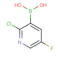 913373-43-0 (2-chloro-5-fluoropyridin-3-yl)boronic acid chemical structure