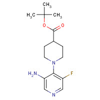 1613192-01-0 tert-butyl 1-(3-amino-5-fluoropyridin-4-yl)piperidine-4-carboxylate chemical structure