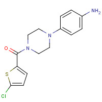 412332-02-6 [4-(4-aminophenyl)piperazin-1-yl]-(5-chlorothiophen-2-yl)methanone chemical structure