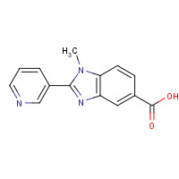 933733-28-9 1-methyl-2-pyridin-3-ylbenzimidazole-5-carboxylic acid chemical structure