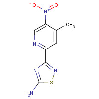 1179360-77-0 3-(4-methyl-5-nitropyridin-2-yl)-1,2,4-thiadiazol-5-amine chemical structure