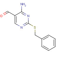 335318-29-1 4-amino-2-benzylsulfanylpyrimidine-5-carbaldehyde chemical structure