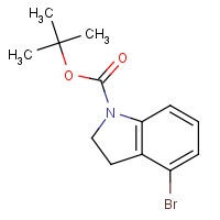 885272-46-8 tert-butyl 4-bromo-2,3-dihydroindole-1-carboxylate chemical structure
