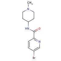 909712-00-1 5-bromo-N-(1-methylpiperidin-4-yl)pyridine-2-carboxamide chemical structure