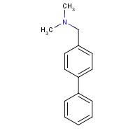 127292-60-8 N,N-dimethyl-1-(4-phenylphenyl)methanamine chemical structure