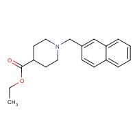 138030-52-1 ethyl 1-(naphthalen-2-ylmethyl)piperidine-4-carboxylate chemical structure