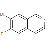 923022-40-6 7-bromo-6-fluoroisoquinoline chemical structure