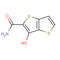 112884-35-2 6-hydroxythieno[3,2-b]thiophene-5-carboxamide chemical structure
