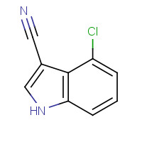 889942-73-8 4-chloro-1H-indole-3-carbonitrile chemical structure