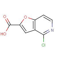 86518-08-3 4-chlorofuro[3,2-c]pyridine-2-carboxylic acid chemical structure