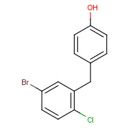 864070-18-8 4-[(5-bromo-2-chlorophenyl)methyl]phenol chemical structure