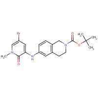 1346675-60-2 tert-butyl 6-[(5-bromo-1-methyl-2-oxopyridin-3-yl)amino]-3,4-dihydro-1H-isoquinoline-2-carboxylate chemical structure
