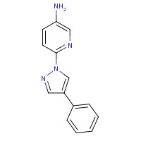 1393125-41-1 6-(4-phenylpyrazol-1-yl)pyridin-3-amine chemical structure