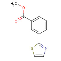 168618-63-1 methyl 3-(1,3-thiazol-2-yl)benzoate chemical structure