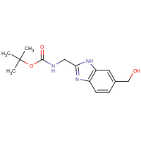 864274-96-4 tert-butyl N-[[6-(hydroxymethyl)-1H-benzimidazol-2-yl]methyl]carbamate chemical structure