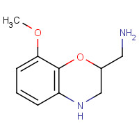 1257703-85-7 (8-methoxy-3,4-dihydro-2H-1,4-benzoxazin-2-yl)methanamine chemical structure