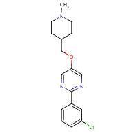 1314391-57-5 2-(3-chlorophenyl)-5-[(1-methylpiperidin-4-yl)methoxy]pyrimidine chemical structure