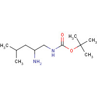 1117693-62-5 tert-butyl N-(2-amino-4-methylpentyl)carbamate chemical structure
