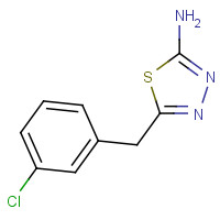 39181-49-2 5-[(3-chlorophenyl)methyl]-1,3,4-thiadiazol-2-amine chemical structure