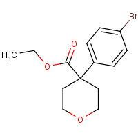 1227160-22-6 ethyl 4-(4-bromophenyl)oxane-4-carboxylate chemical structure
